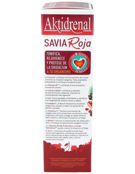 Aktidrenal Savia Roja 250Ml. Lineabel de Tongil