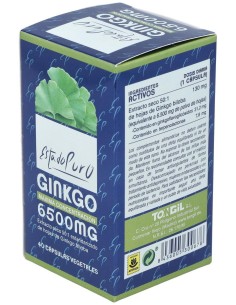 Ginkgo 6500Mg. 40Cap. Estado Puro de Tongil 2