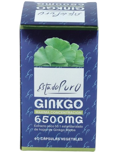 Ginkgo 6500Mg. 40Cap. Estado Puro de Tongil