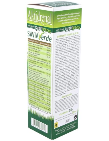 Aktidrenal Savia Verde 250Ml. Lineabel de Tongil