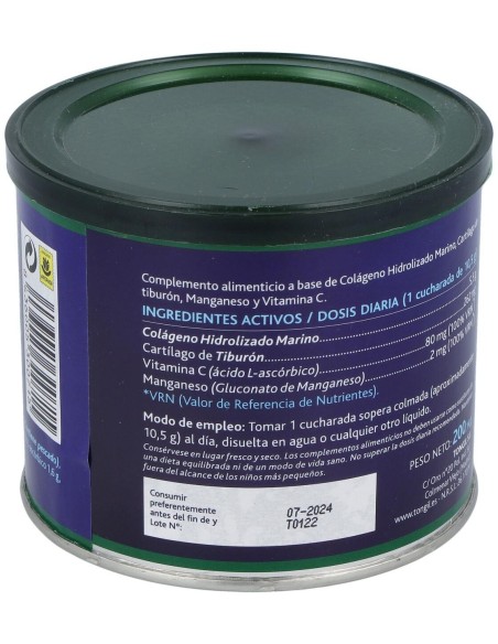 Colageno Marino Con Cartilago De Tiburon 200Gr. de Tongil