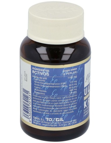 Ultra Krill 60Perlas Estado Puro de Tongil