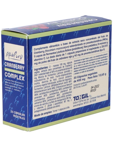 Cranberry Complex 30Cap. Estado Puro de Tongil