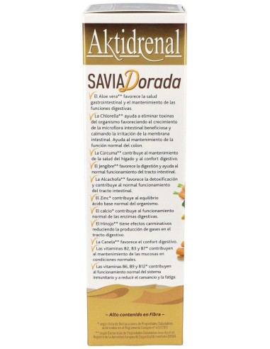 Aktidrenal Savia Dorada 250Ml. Lineabel de Tongil
