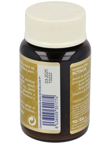 Semilla De Calabaza 60 Perlas Vitalis de Tongil