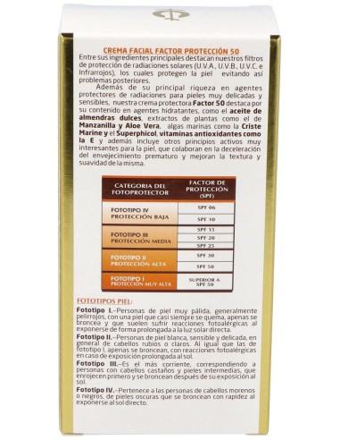 Crema Solar Facial Spf-50 Tubo 80Ml. de Fleurymer