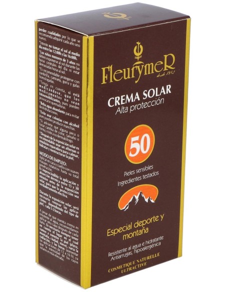 Crema Solar Facial Spf-50 Montaña 80Ml. de Fleurymer
