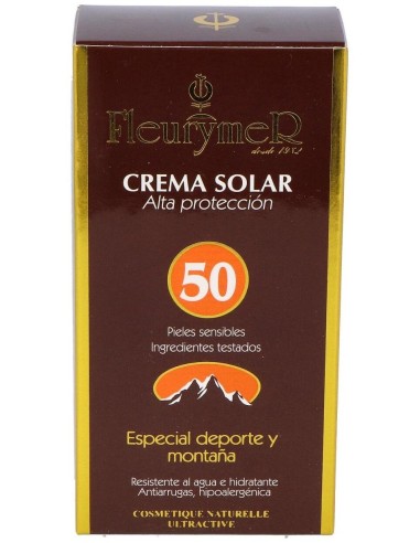 Crema Solar Facial Spf-50  Montaña de Fleurymer