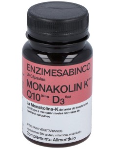 Monakolina Forte +Q10+D3 30Cap. de Enzime - Sabinco 2