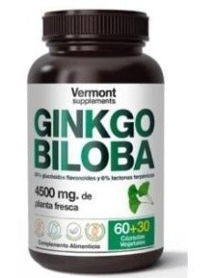 Ginkgo Biloba 60+30Vcap. de Vermont Supplements 2