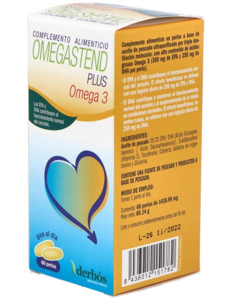 Omegastend Plus 60Perlas de Derbos