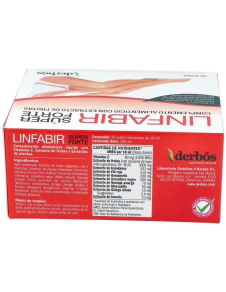 Linfabir Super Forte 20Viales de Derbos