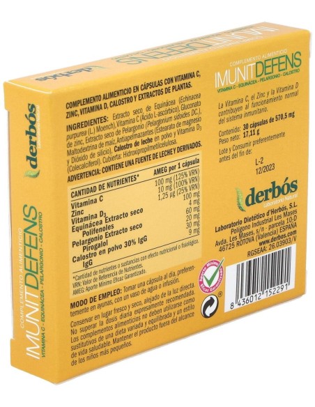 Imunit Defens 30Cap. de Derbos