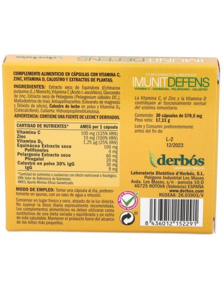 Imunit Defens 30Cap. de Derbos
