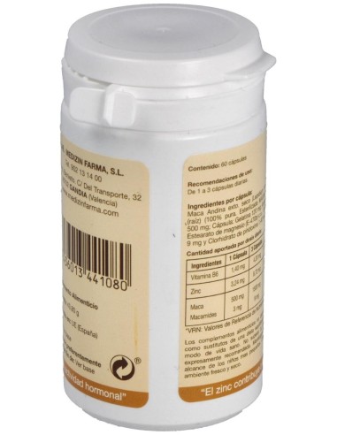 Maca Andina 100% Pura 60  capsulas de Fharmocat