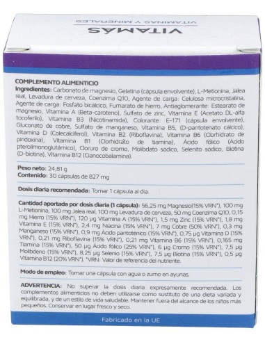 Vitamas 30Cap. de Mahen
