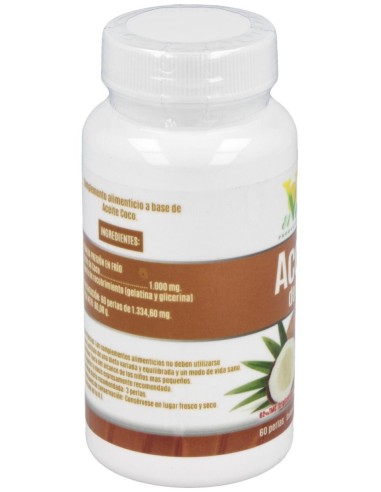 Aceite De Coco 60Perlas de El Valle