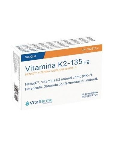 Vitamina K2-7 30Comp. de Vitalfarma