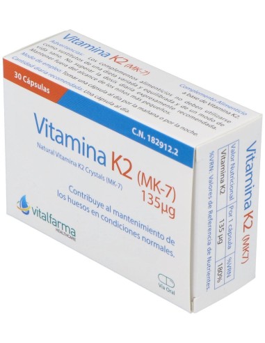 Vitamina K2-7 30Comp. de Vitalfarma