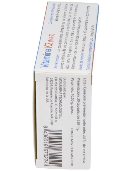 Vitamina K2-7 30Comp. de Vitalfarma