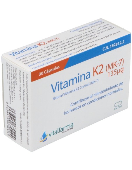Vitamina K2-7 30Comp. de Vitalfarma