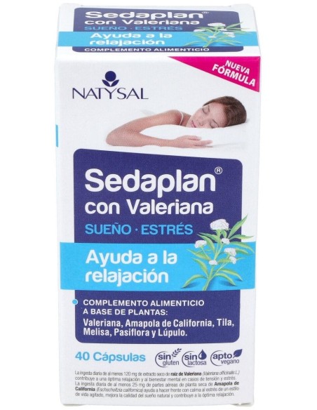 Sedaplán Con Valeriana  (Descanso Y Sueño) 40 Cáps. de Natysal