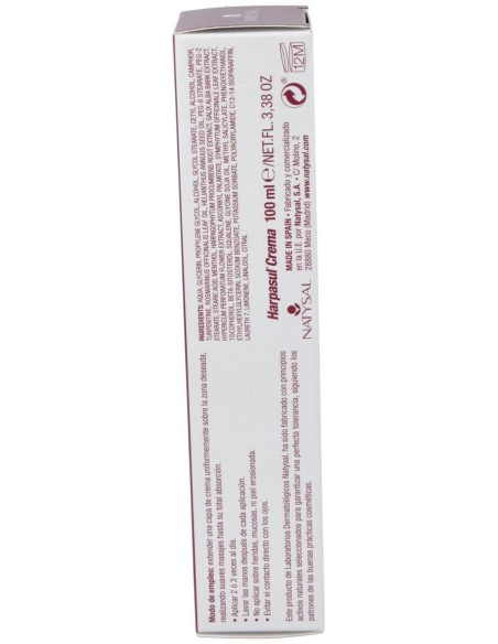 Harpasul Crema Corporal (Harpagofito Forte Crema) 100 ml. de Natysal