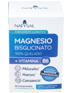 Magnesio (Bisglicinato) + B6 60 Comp. de Natysal 2
