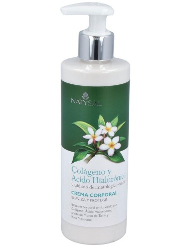 Colageno+Ac. Hialuronico Crema Corp. 300Ml. de Natysal