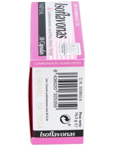 Isoflavonas (40% Isoflavonas, Vitex Agnus-Castus Y Vitaminas) 30 Cáps. de Natysal