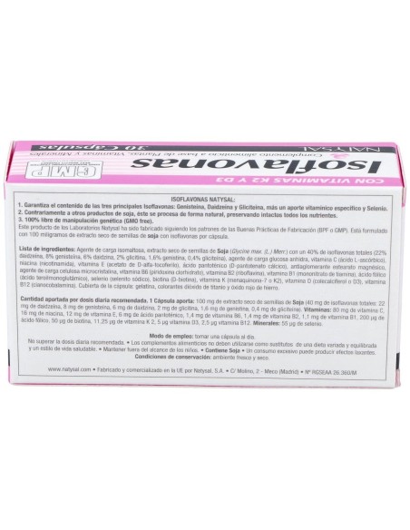 Isoflavonas 30Cap. de Natysal