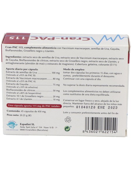 Cran-Pac 115 45Cap. de Espadiet