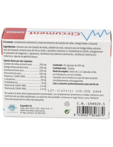 Circument Ginkgo 45Cap. de Espadiet