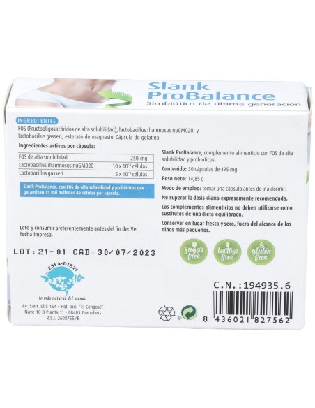 Slank Pro Balance 30 Cáp. de Reddir