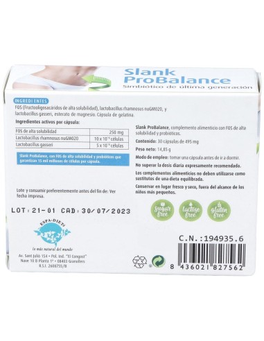 Slank Pro Balance 30 Cáp. de Reddir
