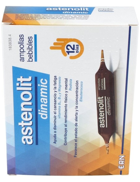 Astenolit Dinamic 12Ampollas Bebibles de Astenolit