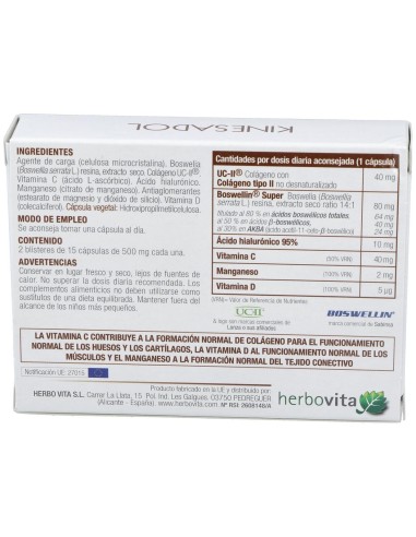Kinesadol 30Cap. de Herbovita