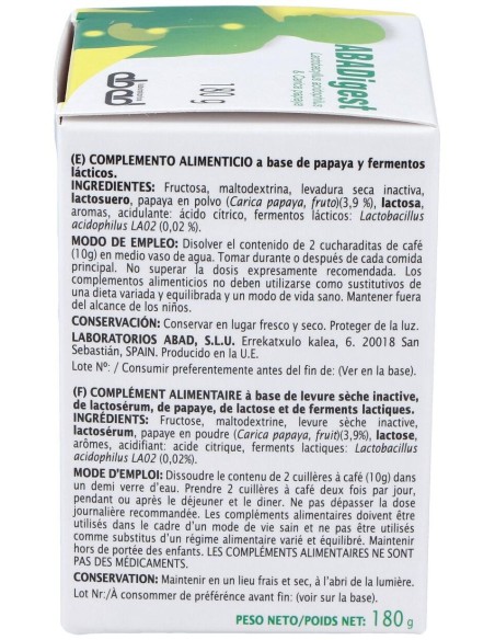 Abadigest (Vadessa) Bote 180 Gramos Kiluva - Abad