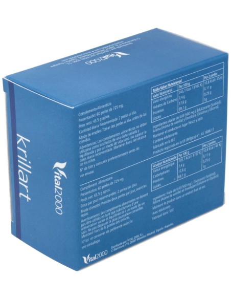 Krillart Omega 3 Krill 60Perlas de Vital 2000