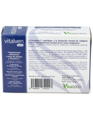 Vitalven Forte 30Cap. de Vital 2000