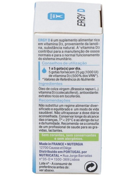Ergy-D 15Ml. de Nutergia