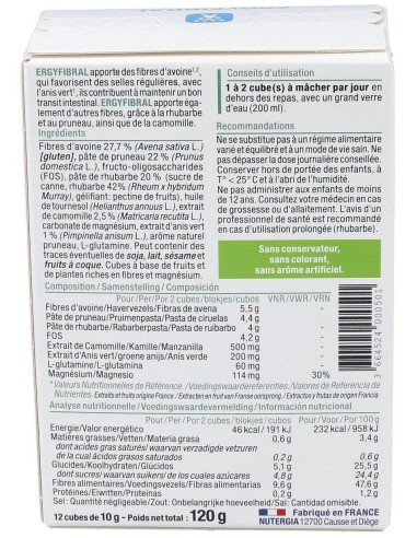 Ergyfibral 12Cubos de Nutergia