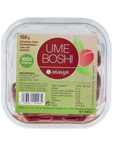 Umeboshi Natural 150Gr. de Mimasa