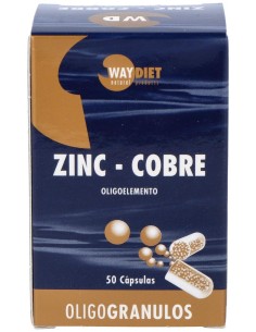 Zinc-Cobre Oligogranulos 50Caps. de Waydiet Natural Products 2