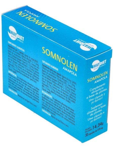 Somnolen Amapola 30Caps. de Waydiet Natural Products