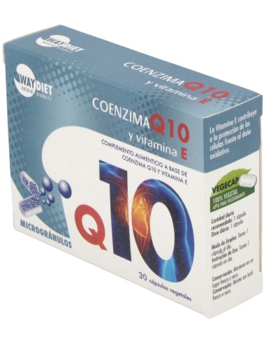 Q10 + Vit E 30Caps. de Waydiet Natural Products