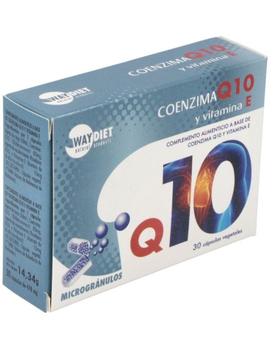 Q10 + Vit E 30Caps. de Waydiet Natural Products