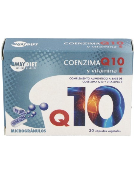 Q10 + Vit E 30Caps. de Waydiet Natural Products