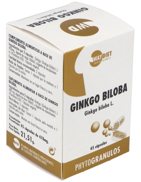 Ginkgo Biloba Phytogranulos 45Caps. de Waydiet Natural Products