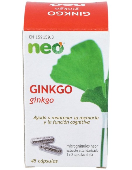 Ginkgo Biloba Microgranulos Neo 45Cap. de Neo
